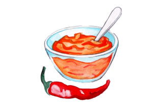 Chutney in Watercolor Style: A Food Amp Review