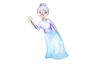 Fairy Godmother in Watercolor Style Review