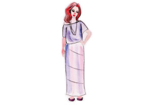 Fashion Sketch in Watercolor Embroidery Review