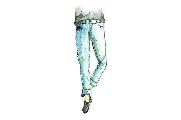 Jeans Fashion Illustrations for Beauty Amp Branding