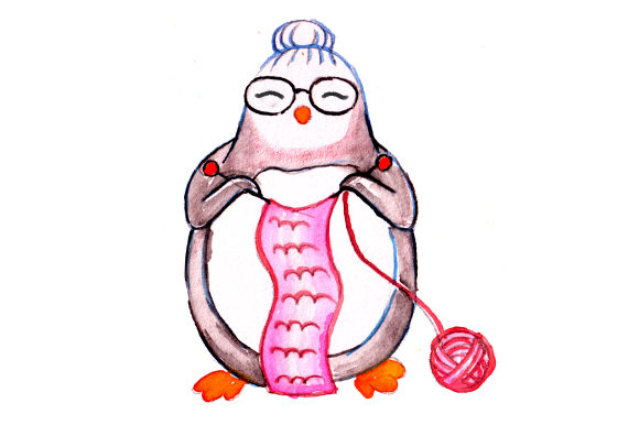 Penguin Grandma in Watercolor: A Brand Designer's Review