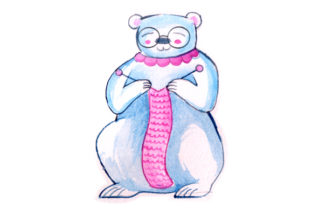 Polar Bear Grandmother in Watercolor Animals Review