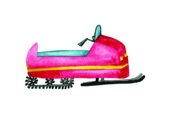 Snowmobile - Watercolor: A Winter Branding Review