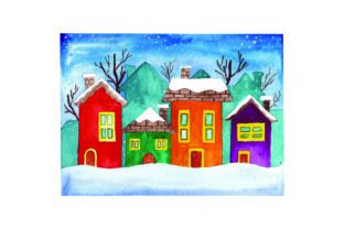 Snowy Village - Watercolor: A Designer's Review