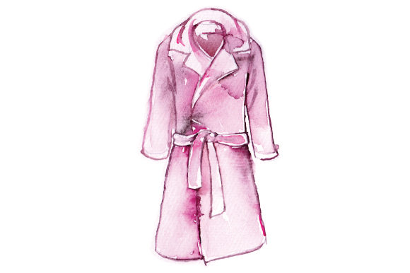 Watercolor Long Womans Coat by Beauty Amp